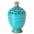 thumbnail image 3 of Northlight 9.25" Shiny Cutout Outdoor Patio Bottle Vase - Blue/Gray, 3 of 3