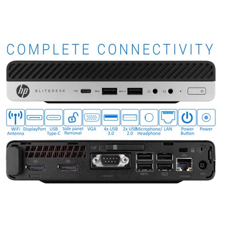 Hp Elitedesk 800 G3 Mini Pc Intel Core I7 6700 Upto 4 0ghz 32gb Ram 1tb Ssd Displayport Wi Fi Bluetooth Windows 10 Pro Walmart Canada