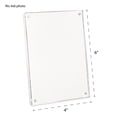 thumbnail image 3 of Isaac Jacobs 4x6 White Wood Acrylic Picture Frame for Tabletop Display, 3 of 7
