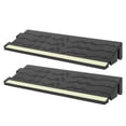thumbnail image 2 of Shisuyan 2Pcs Door Threshold Ramp Wheelchair Ramp Entry Ramp with Fluorescent Strips for Transition Threshold Step Doorways Supermarket Entry and Garage Black, 2 of 8