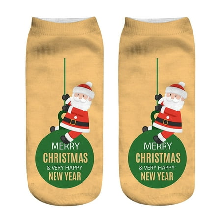 

Womens Socks Fashion Three-dimensional Printed Sock Christmas Sock