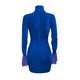 thumbnail image 4 of Vestido de Manga Larga de Trompeta Con Cuello Alto de Terciopelo Cosido de Malla Para Mujer Odeerbi ODB115792, 4 of 7