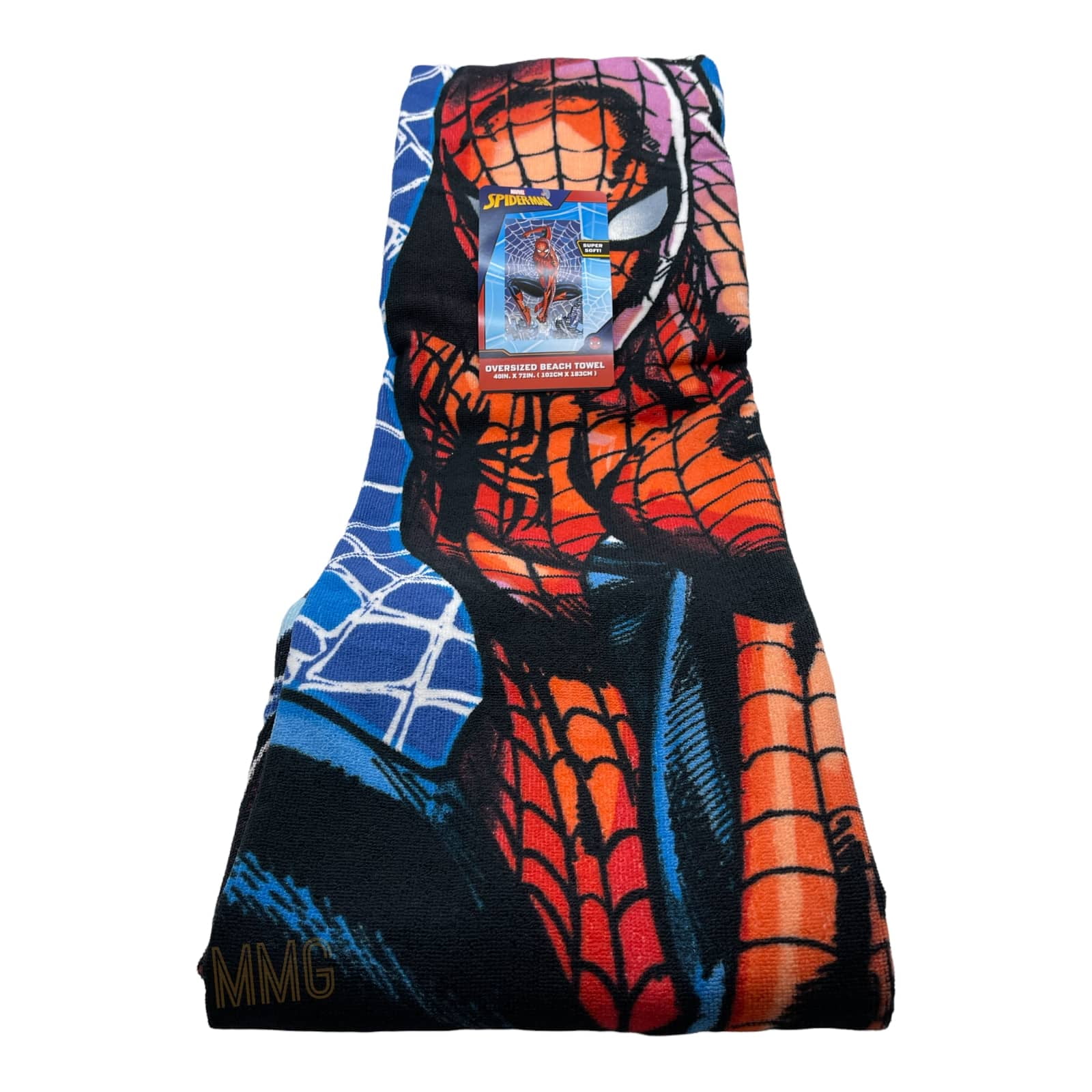 Spiderman OVERSIZED Beach Towel 40' x 72' for Kids Teens Adults by Marvel