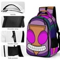 thumbnail image 4 of Invader Zim School Bag Laptop Backpack Bookbag Satchel Multipurpose Large Capacity Daypack Adjustable Travel Bag Rucksack, 4 of 6
