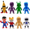 thumbnail image 3 of Battle Royale Game Mini Toys Set,Escape Game Stumbling Guys Character PVC Figure Collectible Model Cute Cake Toppers Decoration Gifts 2.6 inches, 3 of 7