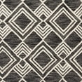 thumbnail image 3 of SAFAVIEH Micro-Loop Floral Diamond Trellis Wool Area Rug, Charcoal/Ivory, 8' x 10', 3 of 4