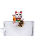 thumbnail image 5 of Mini Lucky Money Cats Figurine Hanging Cup Rim DIY Landscape Table Ornament, 5 of 6