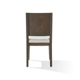 thumbnail image 4 of Benjara Lan 19 Inch Rubberwood Side Dining Chair, Upholstered, Set of 2, Brown, 4 of 6