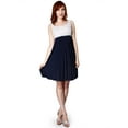 thumbnail image 4 of Evanese Women's Inverted Pleat Top Bubble Skirt Short A Line Cocktail Day Dress, 4 of 4