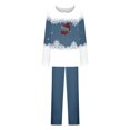 thumbnail image 7 of ChaoHeng Womens 2 Piece Outfit Lounge Set 2025 Christmas $10(Navy,XXL), 7 of 7