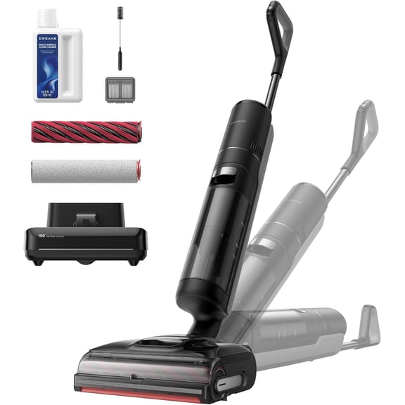 Dreame H15 Pro CarpetFlex Cordless Vacuum Mop, Wet Dry Vacuum Cleaner with Dual Brushes for Hard Floors & Carpet, Tangle-Free Hair-Cutting, 23kPa Suction, 180° Lie-Flat, 194°F Fast Drying