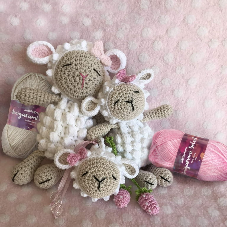 Noble Knit Acrylic Yarn for Crocheting | Amigurumi Crochet Kit for Beginners Kid Adults | 16 Skeins 20g 3 Dk (Light) Yarn for Knitting, Crochet Yarn