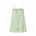 thumbnail image 5 of Taqqpue Rompers for Women Summer Sleeveless Scoop Neck Tank Top Women Striped Spaghetti Strap Romper Summer Beach Cover Up Shorts Casual Short Jumpsuit Rompers with Pockets, 5 of 9