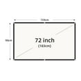thumbnail image 2 of Projection Screen White Grid Anti-Light 160 ° Viewing Angle Reflective, 2 of 5