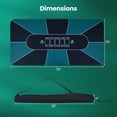 thumbnail image 3 of Gymax 70 x 35 Inch Poker Table Top w/Water-repellent Surface Anti-slip Rubber Backing, 3 of 10