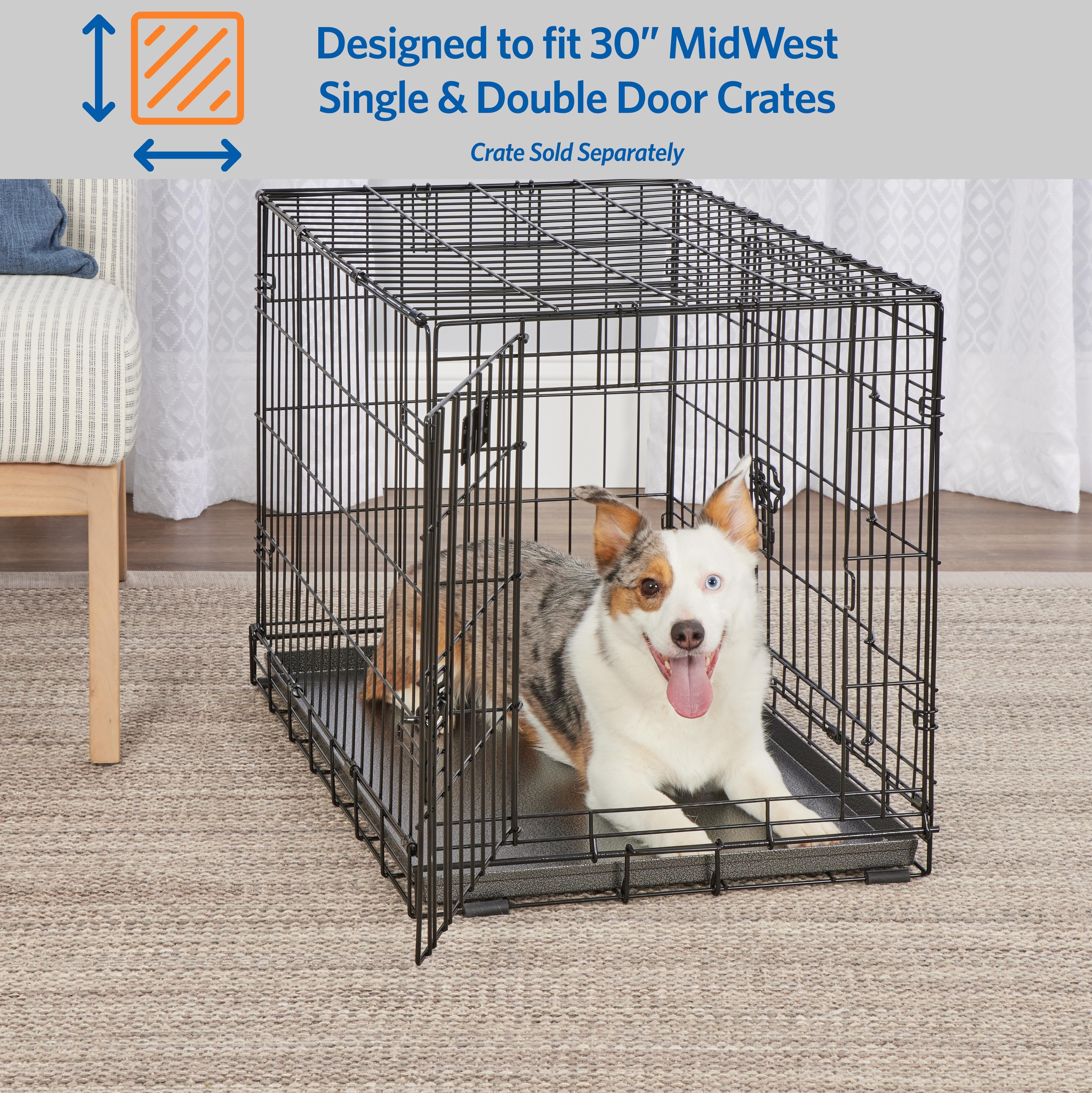 MidWest Homes for Pets Metal Dog Crate Replacement Pan; 30 inch