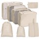 thumbnail image 1 of White Organizadores de embalaje de equipaje de cubos de embalaje para accesorios de viaje, 1 of 5