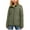 Army Green, variant on Kukoosong Women's Lightweight Long-Sleeve Puffer Jacket, Winter Warm Water-Resistant Packable Stand Up Collar Puffer Jacket Outwear
