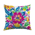 thumbnail image 3 of Throw Pillow Cover 18x18 Inch Waterproof Summer Flower Bohemian Print Soft Colorful for Car Office Patio Decor by MPOISVA, 3 of 6