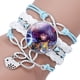 thumbnail image 4 of Pulsera de Demon Slayer para mujer, pulsera con dijes, Kimetsu No Yaiba, Kamado, Tanjirou, Cosplay, joyería de Anime de cuero de dibujos animados, 4 of 5