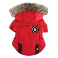 thumbnail image 1 of Chaqueta con cinturón de seguridad Abrigo de invierno para cachorros - ropa para cachorros, 1 of 5