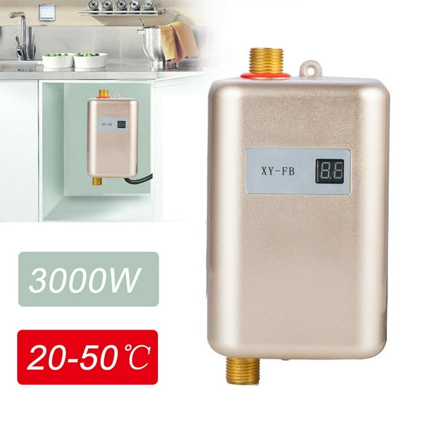 Electric Under Counter Instant Hot Water Heater 3000W Mini Tankless