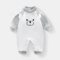 thumbnail image 2 of Newborn Infant Baby Boy Girls Romper Sweater Onesie Coming Home Outfit Clothes Gray 12-18 Months, 2 of 3