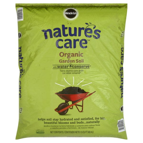Miracle Gro Nature S Care Organic Garden Soil With Water Conserve Walmart Com