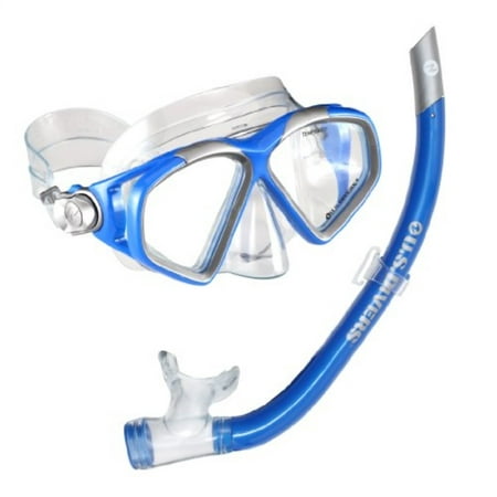 U.S. Divers Cozumel LX Mask and Airent Snorkel, Electric (Best Place To Snorkel In Cozumel)