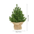thumbnail image 2 of Christmas Tree Snow Flocked Artificial Xmas Tree With In Linen Base, 19.6 Inches, 2 of 5