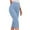 Sky Blue, variant on Tnhcen Women's High-Waisted Yoga Pants Capri with Button Detail Polyester Spandex Milk Silk Fleece Summer Slimming Workout Pants S-3XL Multiple Colors Available