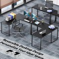 thumbnail image 2 of Mission 40-Inch Home Office Computer Desk, Rustic Brown, 2 of 9