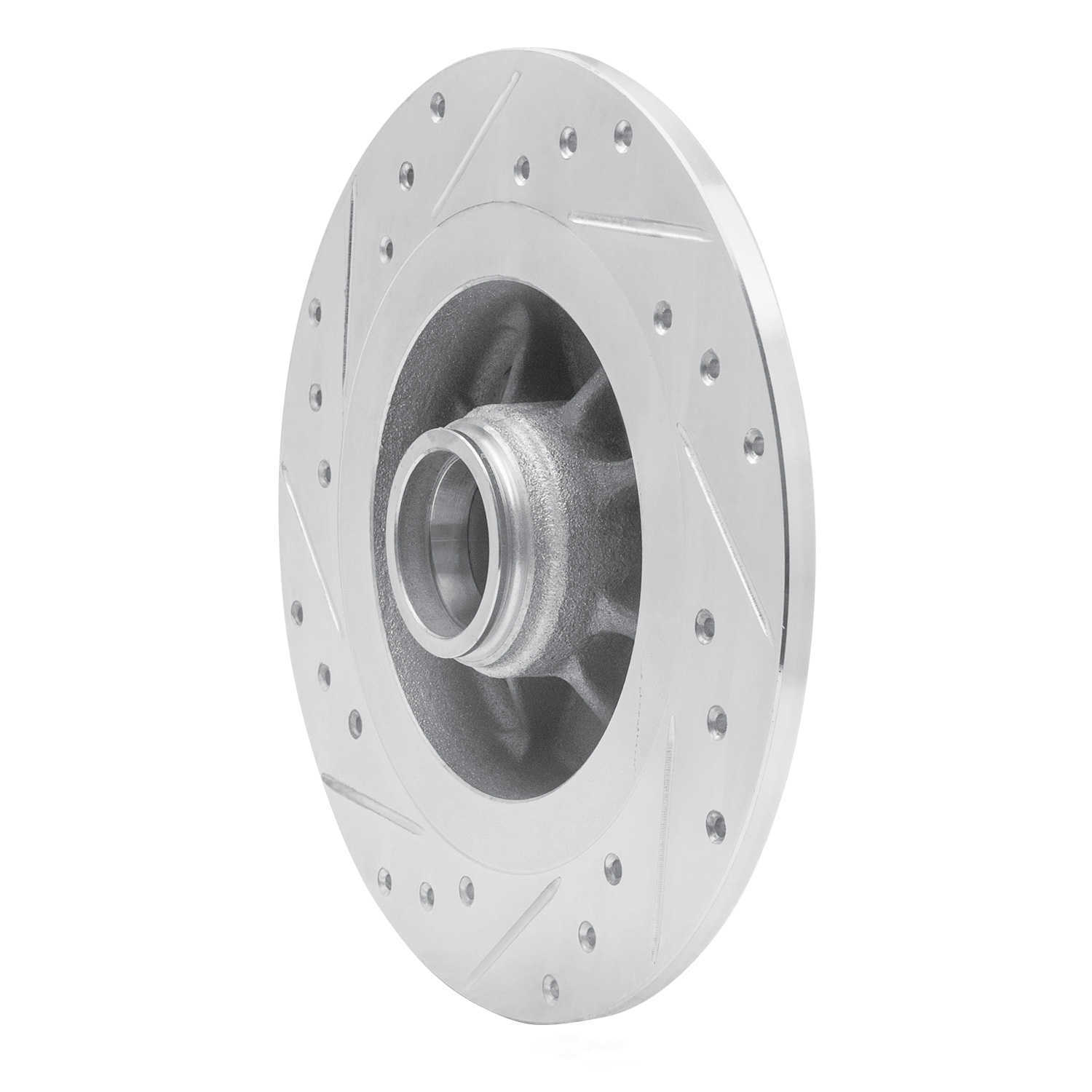 Dynamic Friction Company 631-67019R DFC Brake Rotor - Drilled And Slotted - Silver