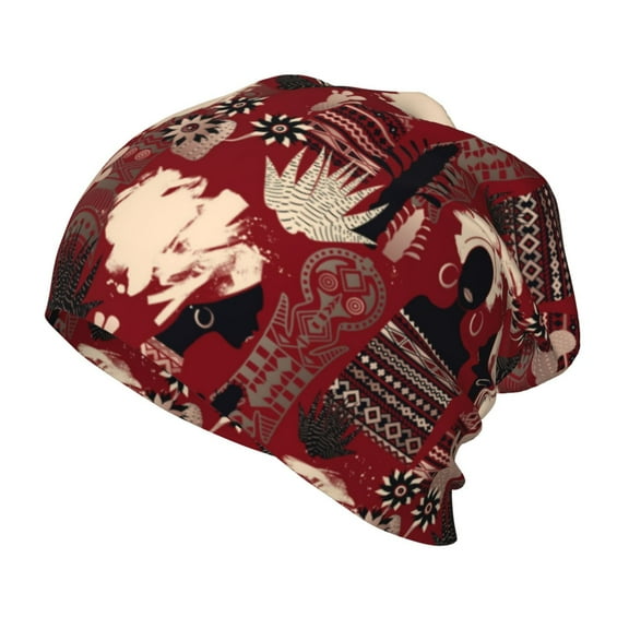 Rateoe African Women A Kids Beanie Warm Knit Beanie Hats Boys Girls Winter Hat Soft Slouchy Hats for Kids