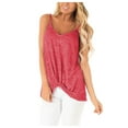 thumbnail image 2 of Brilliant Tank Tops for Women under $5 Plus Size Womens Tank Top With Built in Bra Summer European and American Leisure Comfortable Solid Color Kink Sling Pink XXXL, 2 of 9