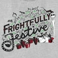 thumbnail image 2 of Women's The Nightmare Before Christmas Frightfully Festive Jack Graphic Tee Athletic Heather Small, 2 of 4
