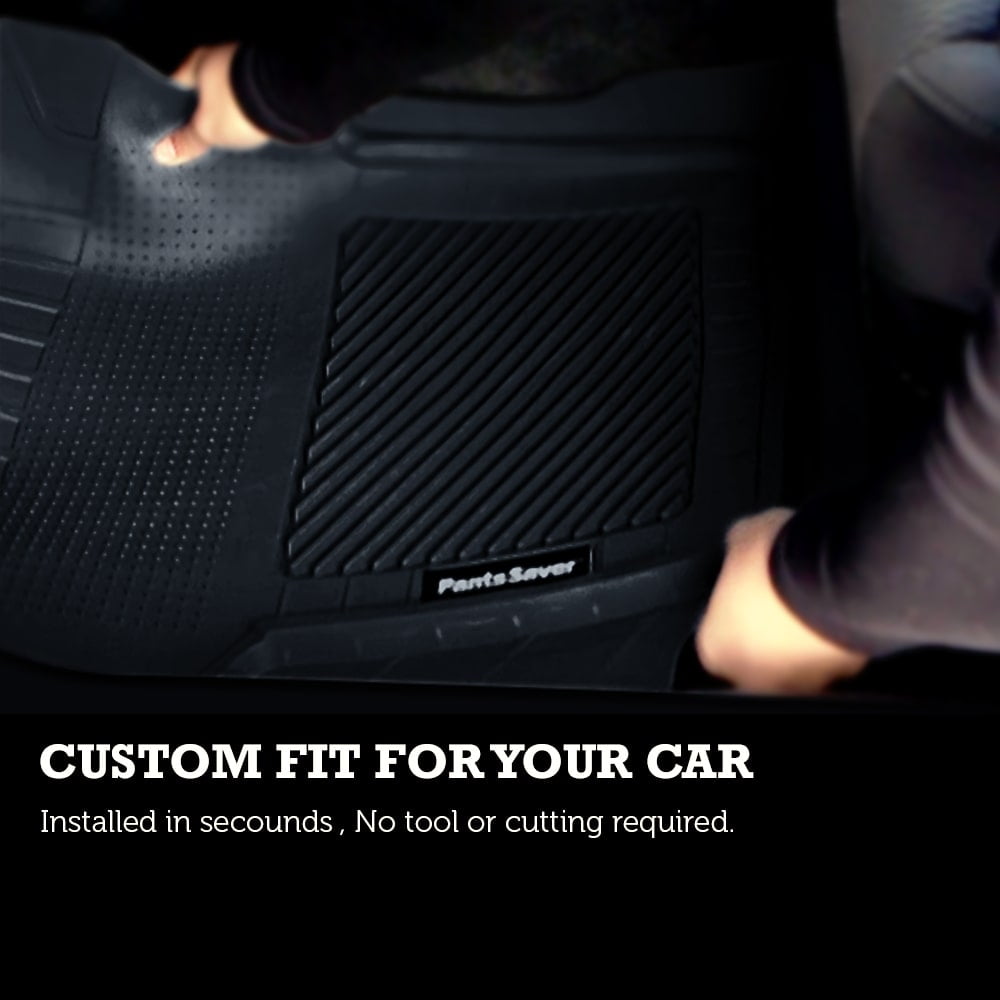 Koolatron Pants Saver Custom Fit 4 Piece All Weather Car Mat for Select Nissan Maxima Models Black 