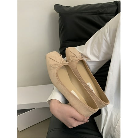 

French Style Elegant Thick Heeled Shoes Women‘s 2024 Spring New Ballet Fairy Style Shallow Mouth Mary Jane Evening Shoes