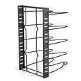 thumbnail image 4 of Qiilu Multi Tiers Pot Frying Pan Lid Storage Rack Organizer Kitchen Cookware Stand Holder, Pot Storage Rack,Pot Organizer, 4 of 8