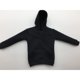 thumbnail image 2 of Sudadera negra con capucha estilo urbano para figuras de acción a escala 1:6 Negro, 2 of 9