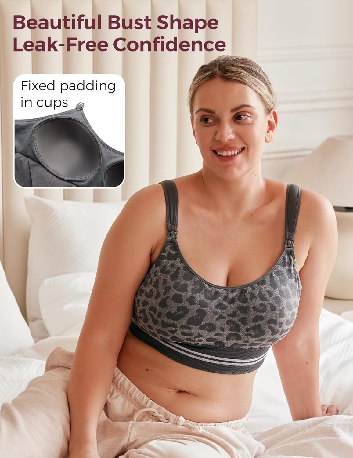 Momcozy Pumping Bra Hands Free, Wireless Nursing Bra, Maternity Bra for Spectra, Medela, Elvie, Willow,etc