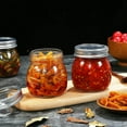 thumbnail image 2 of 9 Pack Wide Mouth Mason Jars 10 oz Glass Canning Jars with Airtight Lids and Bands for Preserving, Jam, Honey, Jelly, Wedding Favors, Shower Favors, Sauces, DIY Spice Jars, 2 of 8