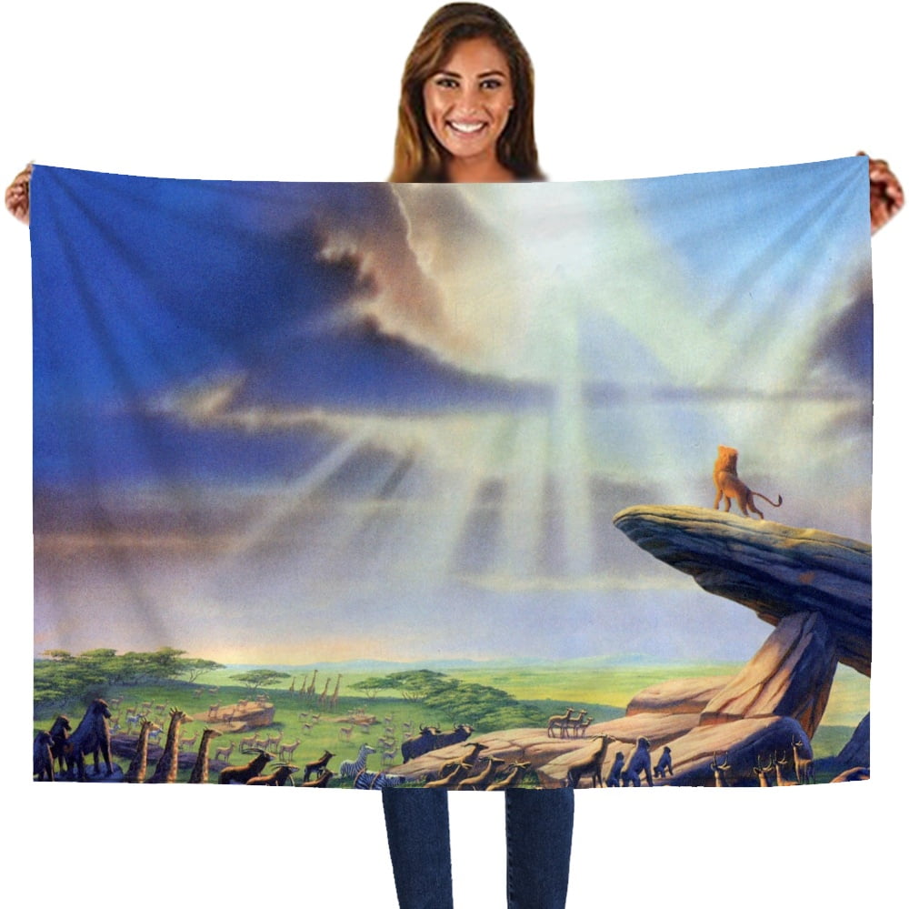 The Lion King Simba Throw Blanket, Stylish Throw Blankets Plush for Preschool Toddler Boys Girls