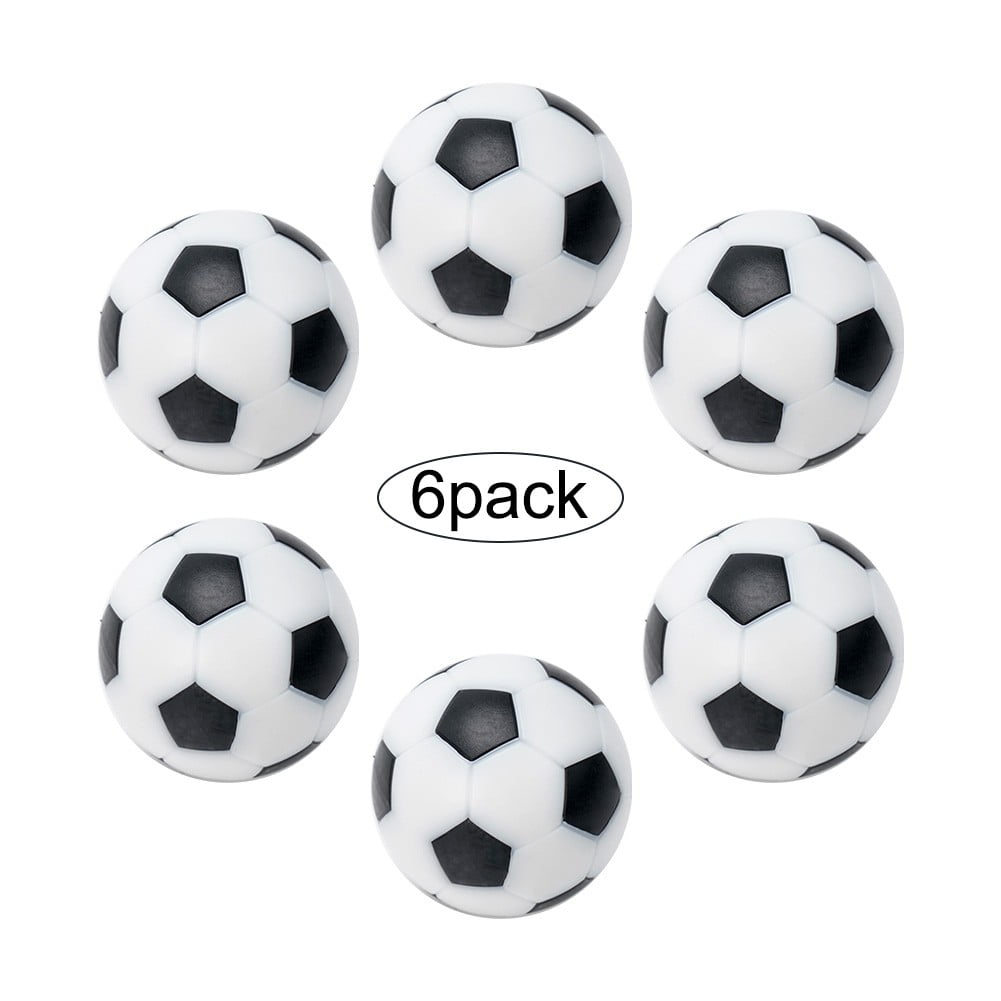 Fule 6pcs Mini Foosball Table Foosball 32mm Kicker Ball Spare Balls