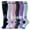 Style2, variant on 6 Pairs Compression Socks Printed Design Colorful Knee High Socks for Sports Running ,Nursing,Ridding Stockings