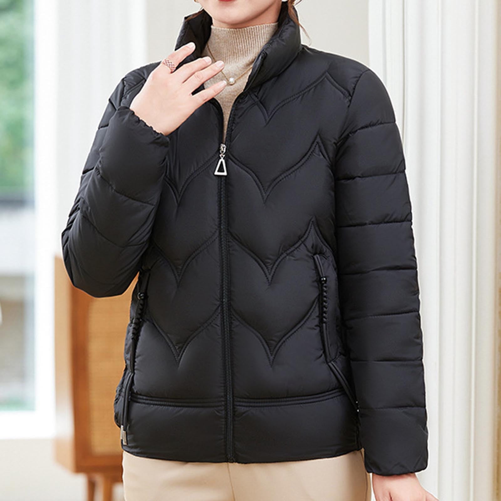 Mceream Puffer Jacket for Women Fall Winter Oversized Parka Jacket