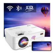 Artlii Enjoy2 Portable Movie Projector with WiFi and Bluetooth, Projector 1080P Supported, Home Theater Bluetooth Projector, 300" Giant Screen Display, Compatible with TV Stick, iOS, Android