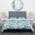 thumbnail image 2 of Designart 'Triangular Modern Geometric Blue' Modern & Contemporary Duvet Cover Set, 2 of 4