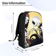 thumbnail image 4 of Goofa The Nightmare Before Christmas Pattern Large Capacity Backpack – Padded Laptop Compartment, Ergonomic Design for School, Work, Travel, and Outdoor Activities, 4 of 8