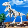 thumbnail image 2 of Kid Dinosaur Toy Block Jurassic Park Luminous Skeleton Model Kit Jurassic World Mini Particle Lepin Brick Christmas Gift Dinosaur Toy For Boy Dinosaur Build Block, 2 of 7